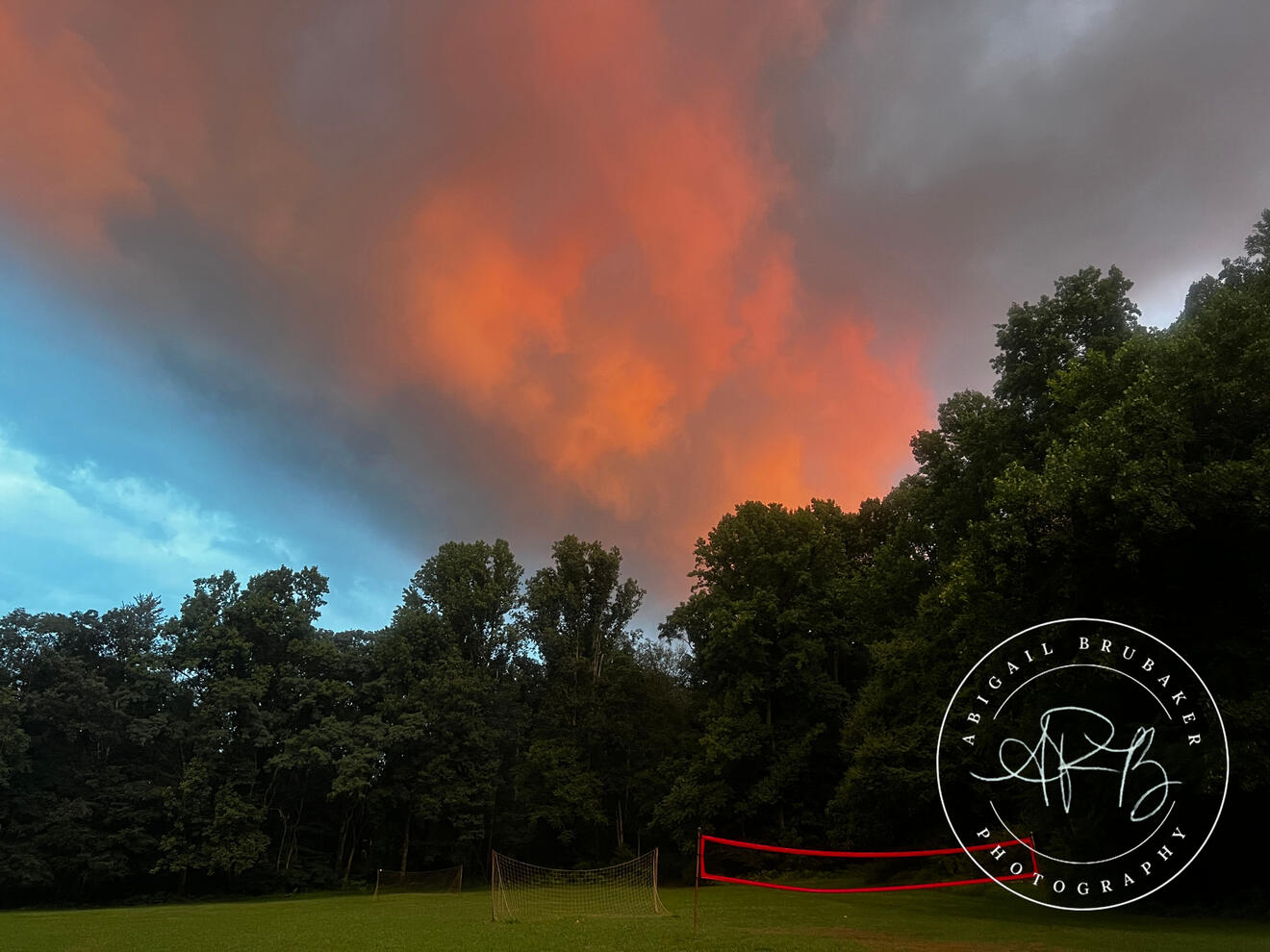 Sunset Over The Field