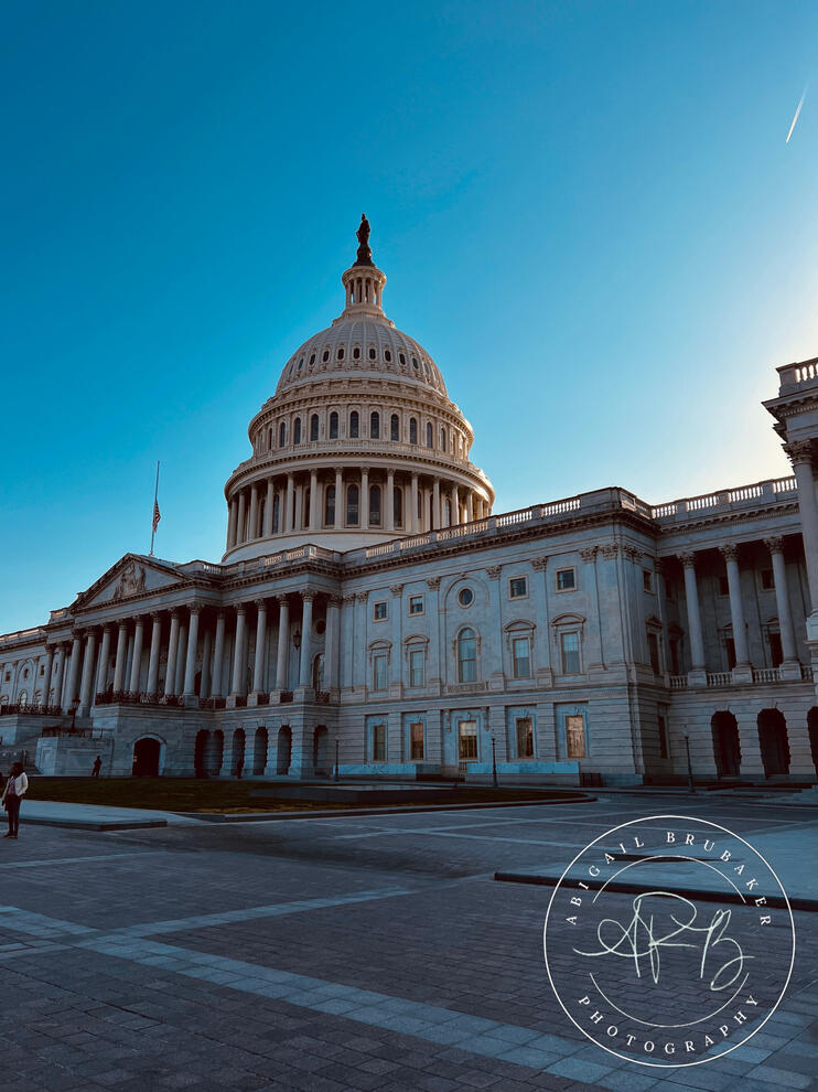 Blue Sky Behind The Capitol