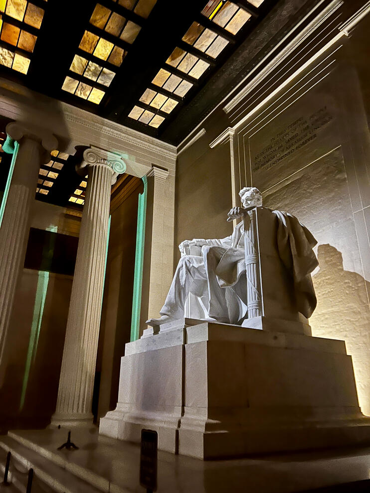 Lincoln In His Chair