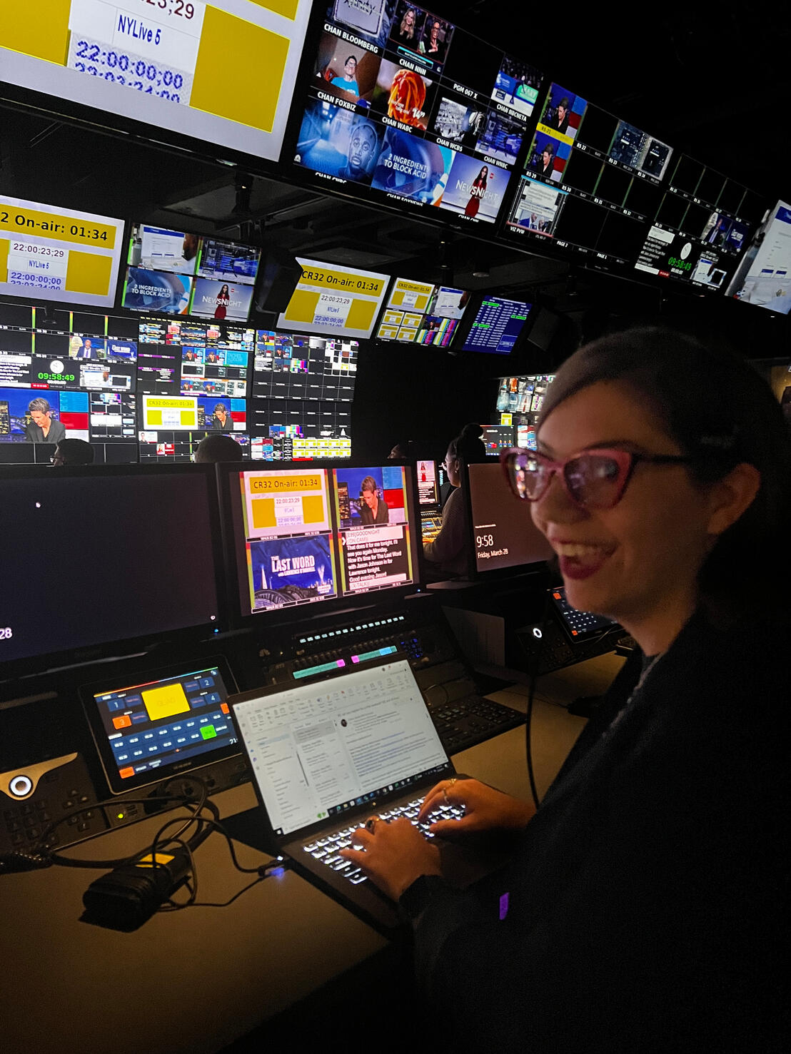 In The Control Room For The Rachel Maddow Show